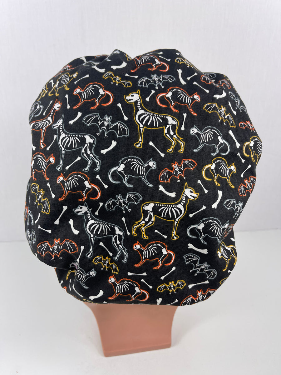 Skeletons Animal World Bouffant Hat