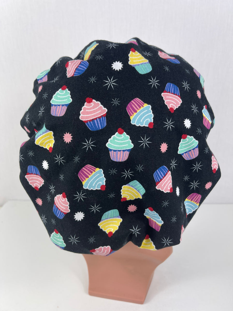 Cupcakes Bouffant Scrub Hat