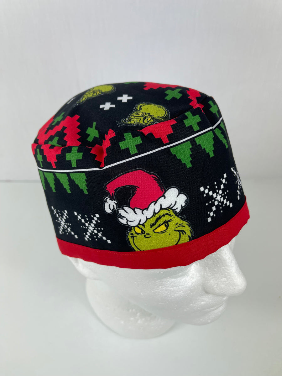 Christmas Grinch Skull Cap