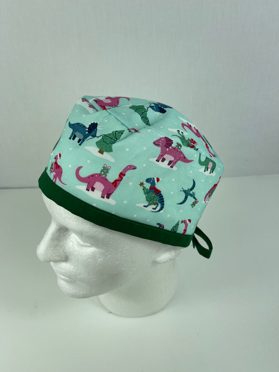 Christmas Dinosaur Skull Cap