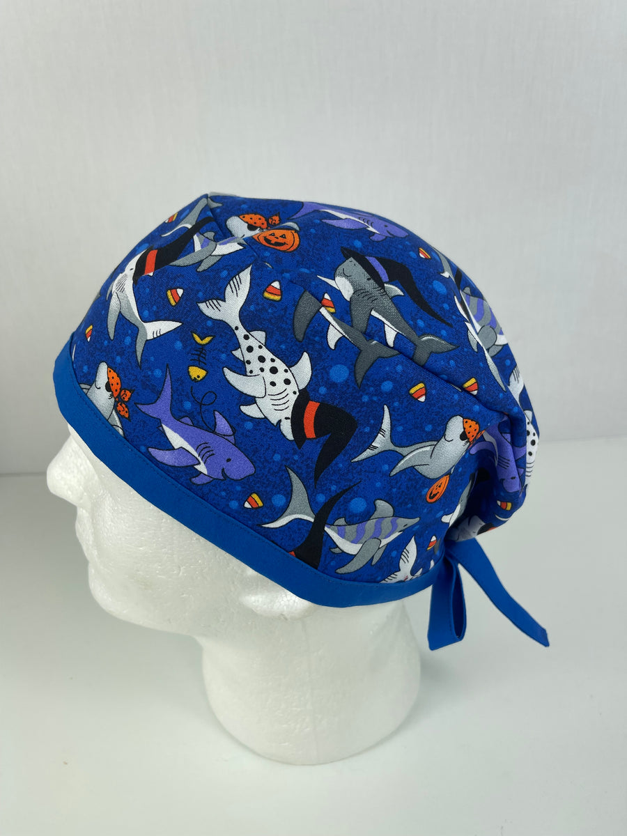 Halloween Sharks Skull Cap