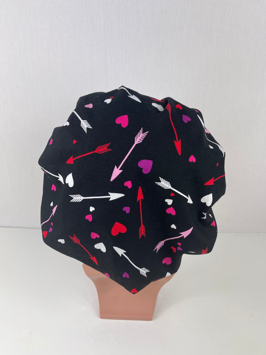 Valentines Day Bouffant Scrub Hat