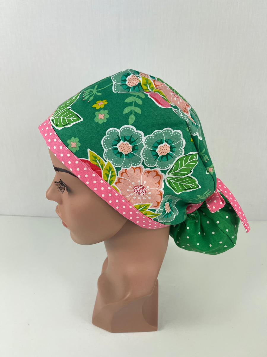 Floral Ponytail Hat