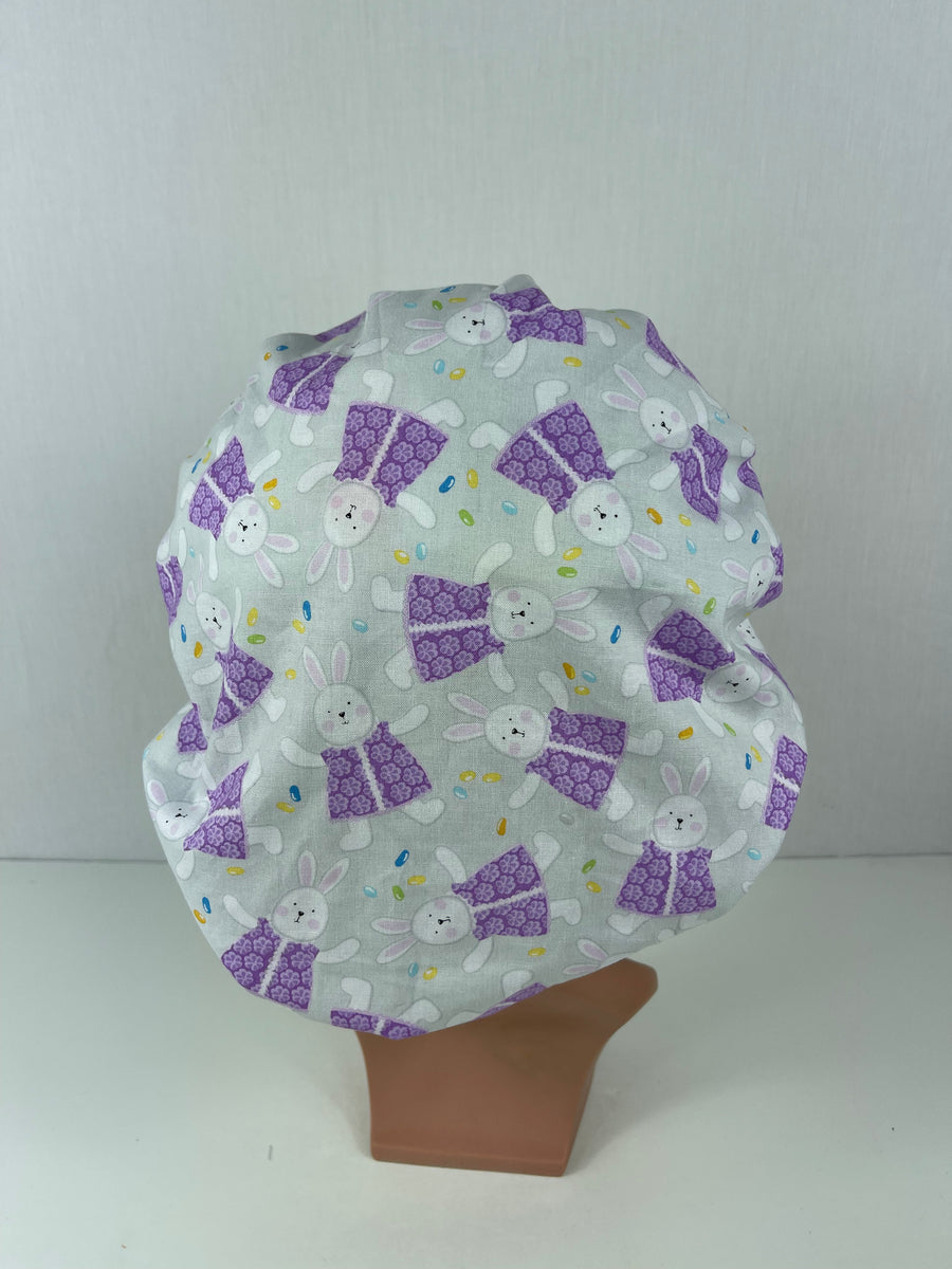 Easter Bunnies Bouffant Scrub Hat