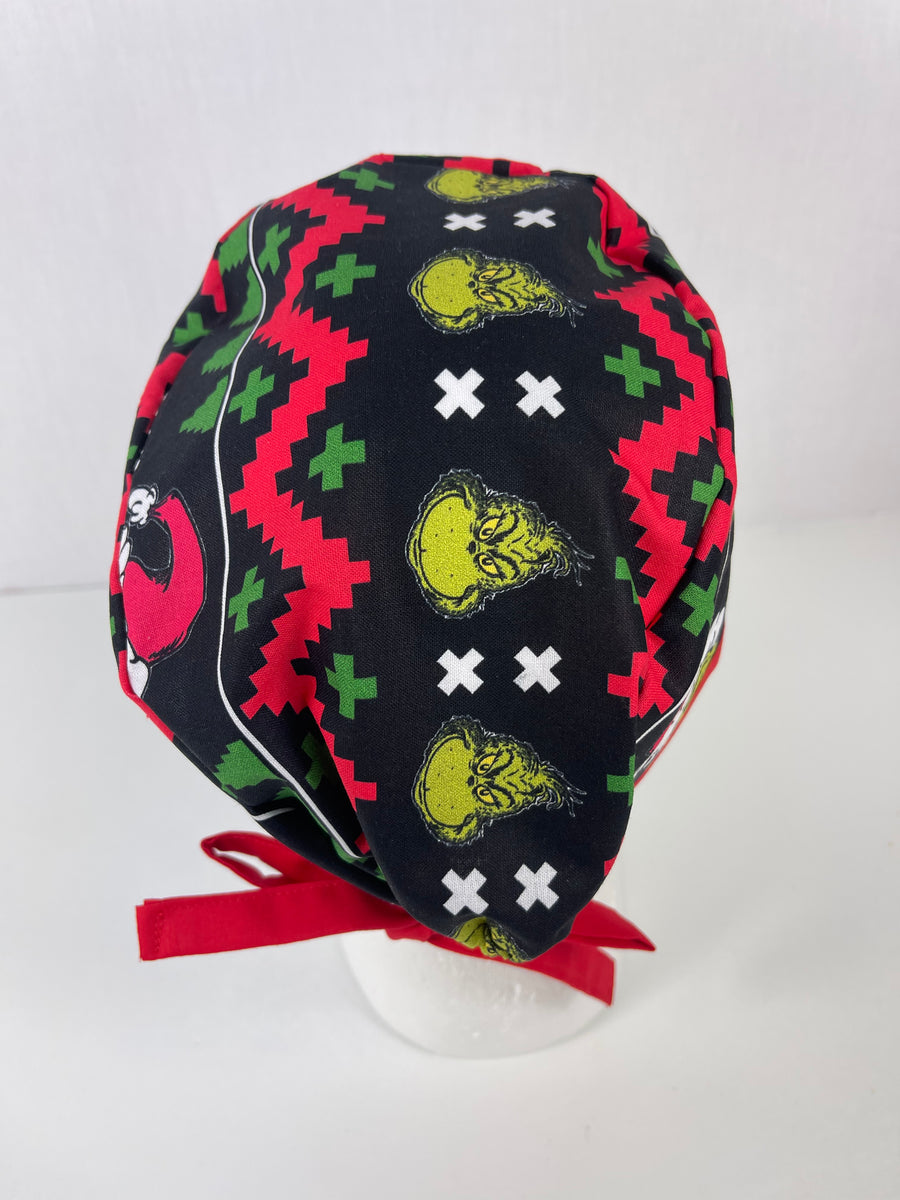 Christmas Grinch Skull Cap