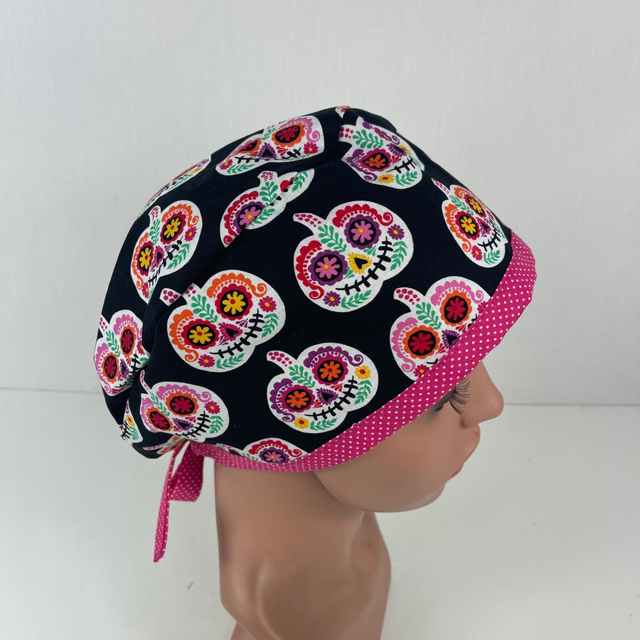 Sugar Skulls Pumpkin Pixie Cap
