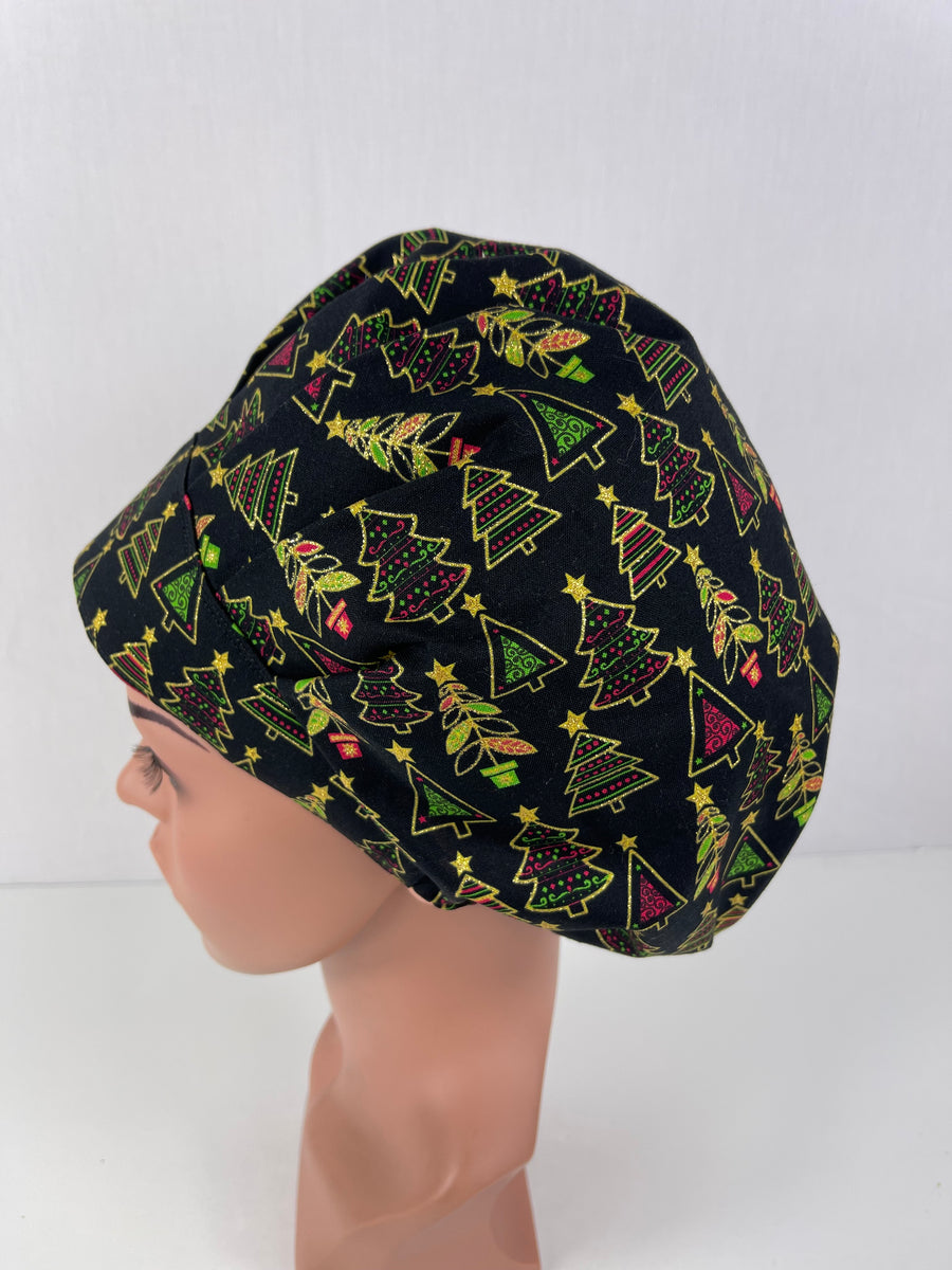 Christmas Tree Bouffant Scrub Hat