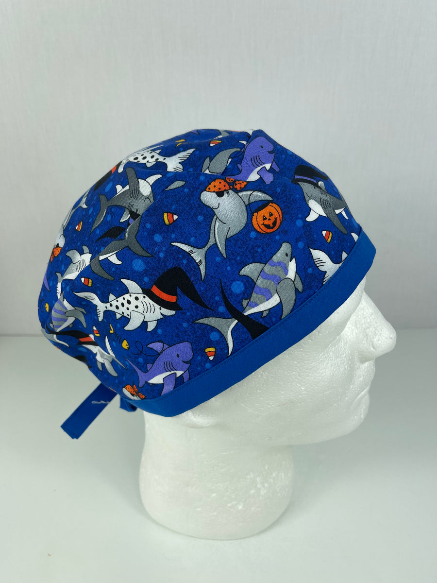 Halloween Sharks Skull Cap