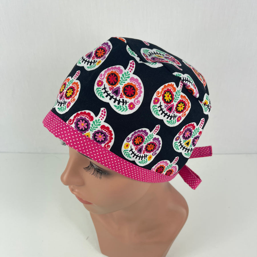Sugar Skulls Pumpkin Pixie Cap