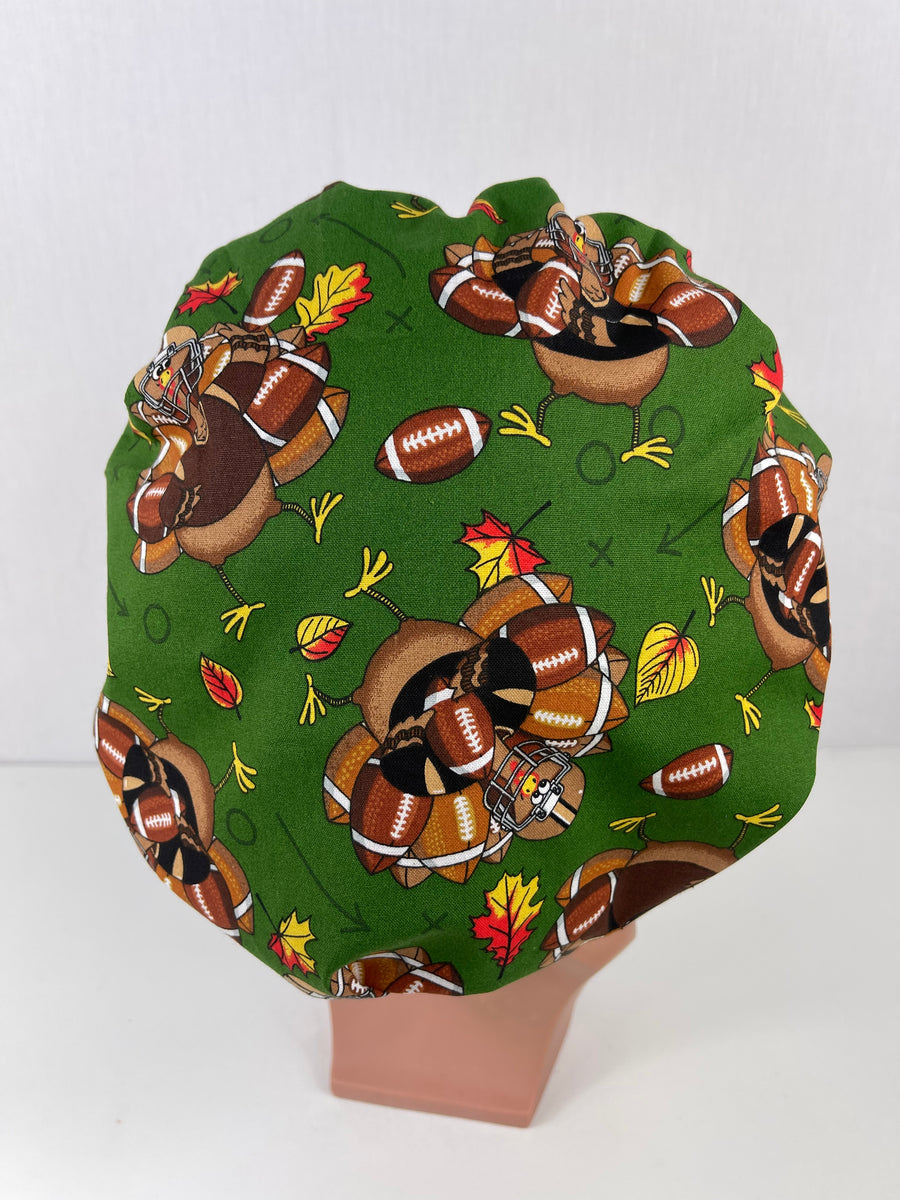 Football Turkeys Bouffant Hat