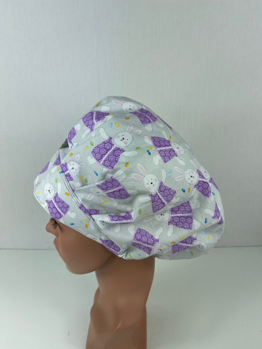 Easter Bunnies Bouffant Scrub Hat