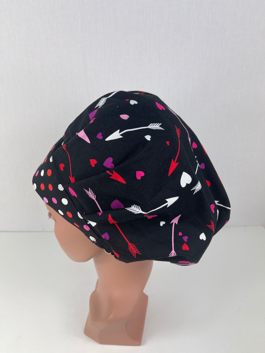 Valentines Day Bouffant Scrub Hat