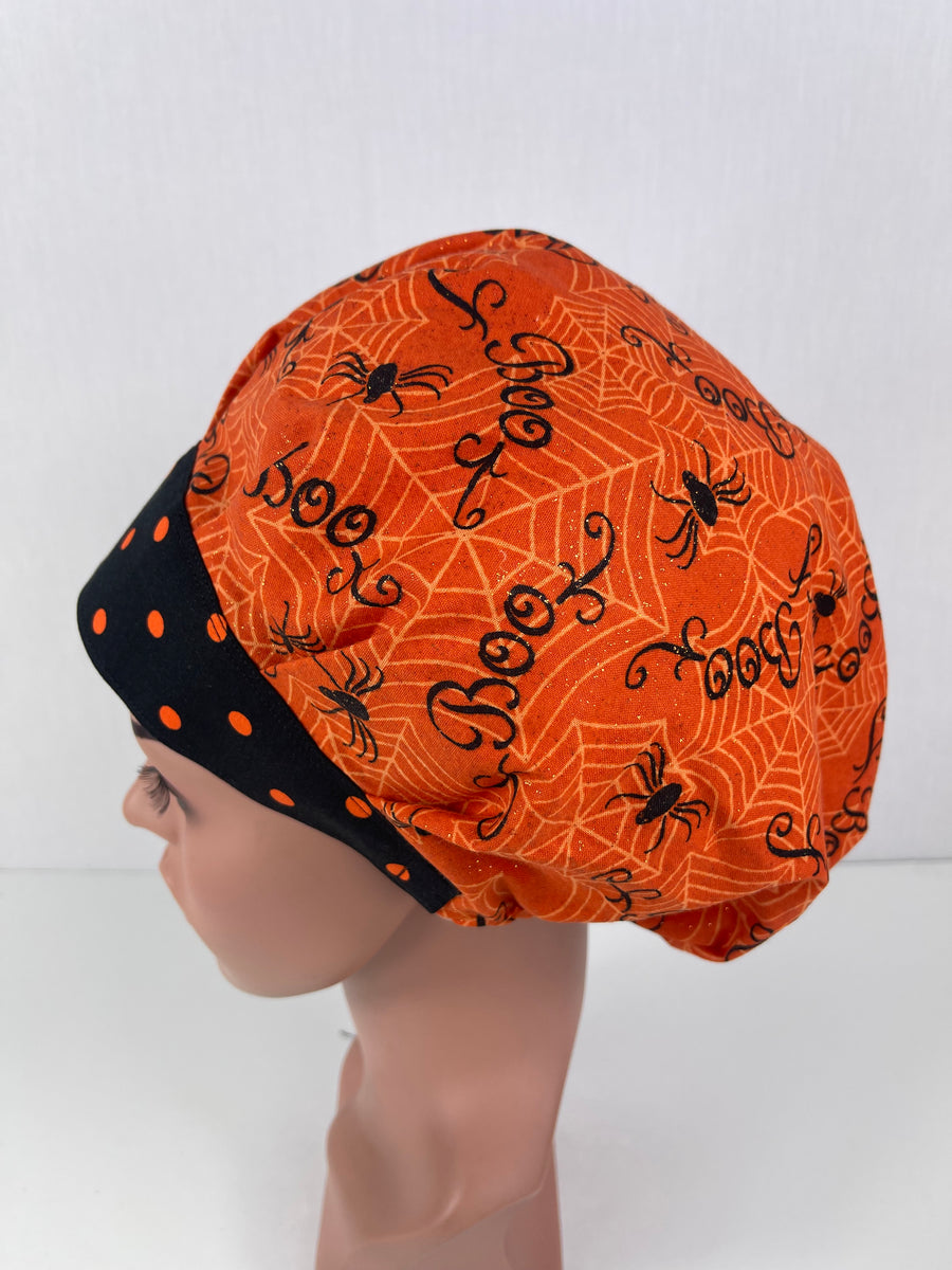 Boo Halloween Bouffant Hat