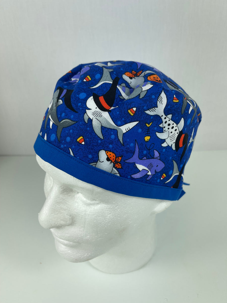 Halloween Sharks Skull Cap