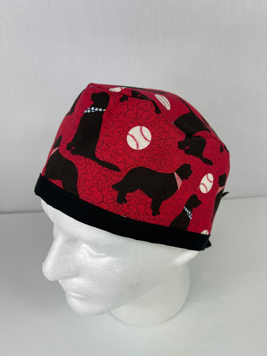 Black Lab Dog Skull Unisex Cap