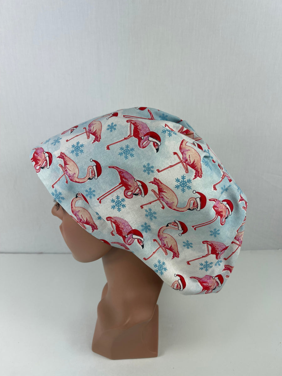 Christmas Flamingos Euro Cap