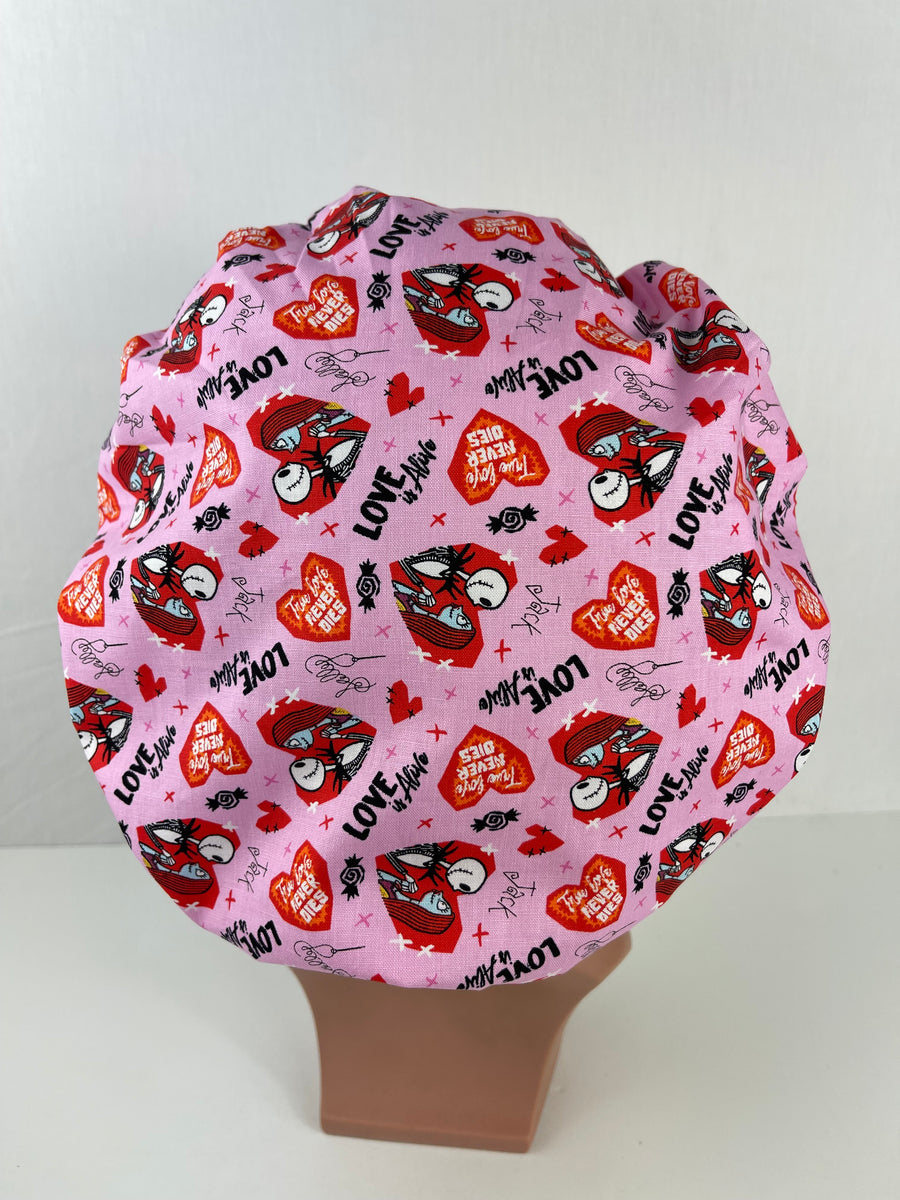 Love is Alive Valentines Scrub Hat