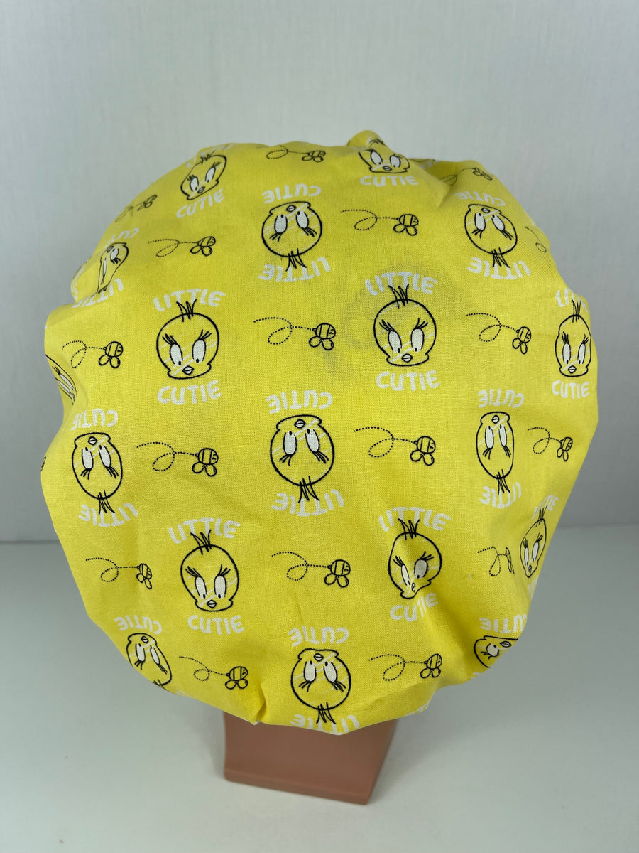 Tweety Bird Bouffant Scrub Hat