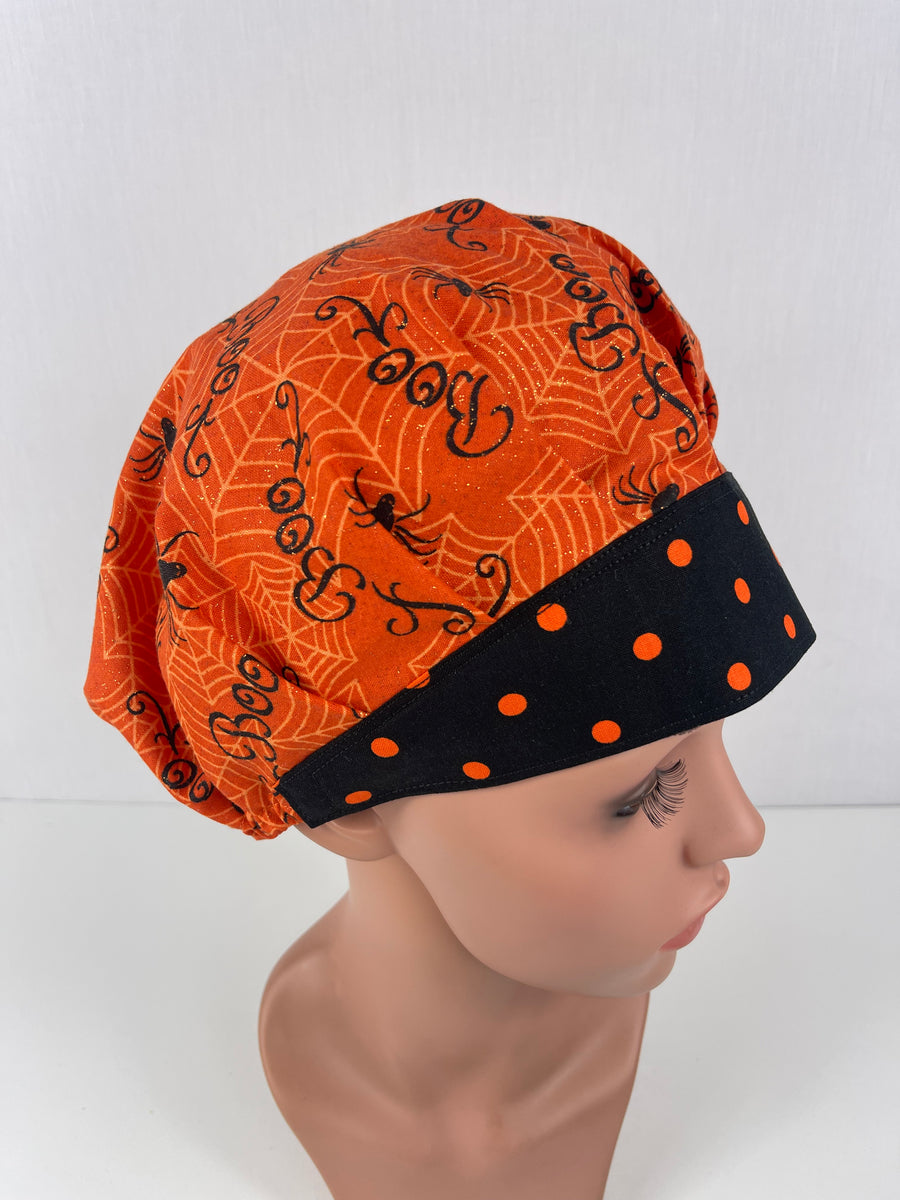 Boo Halloween Bouffant Hat