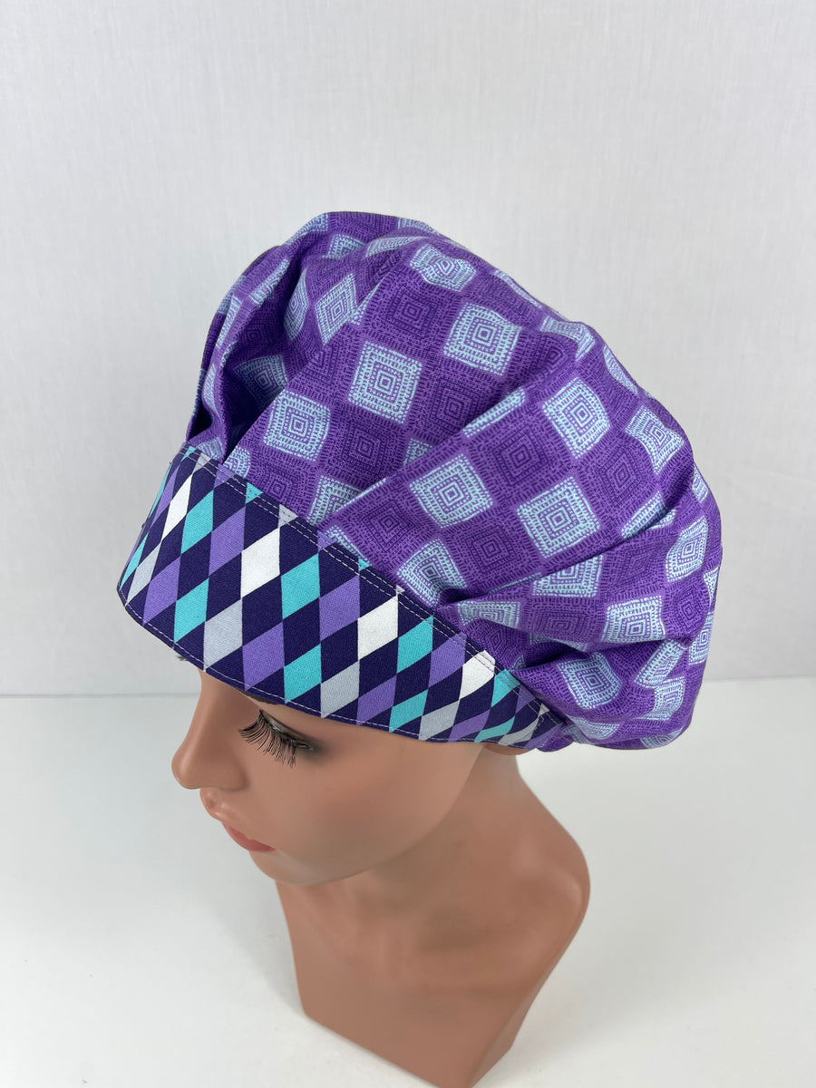 Purple Bouffant Hat