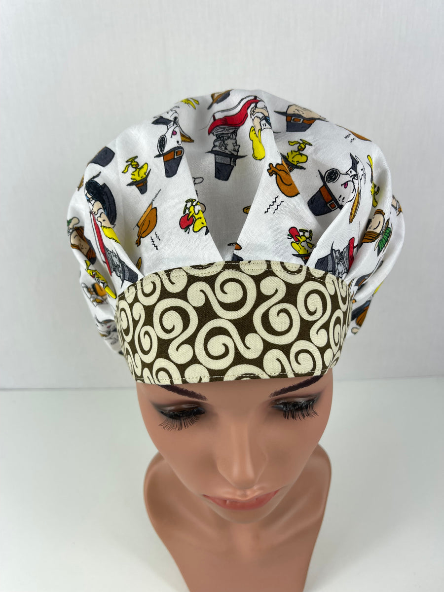 Charlie Brown Bouffant Hat