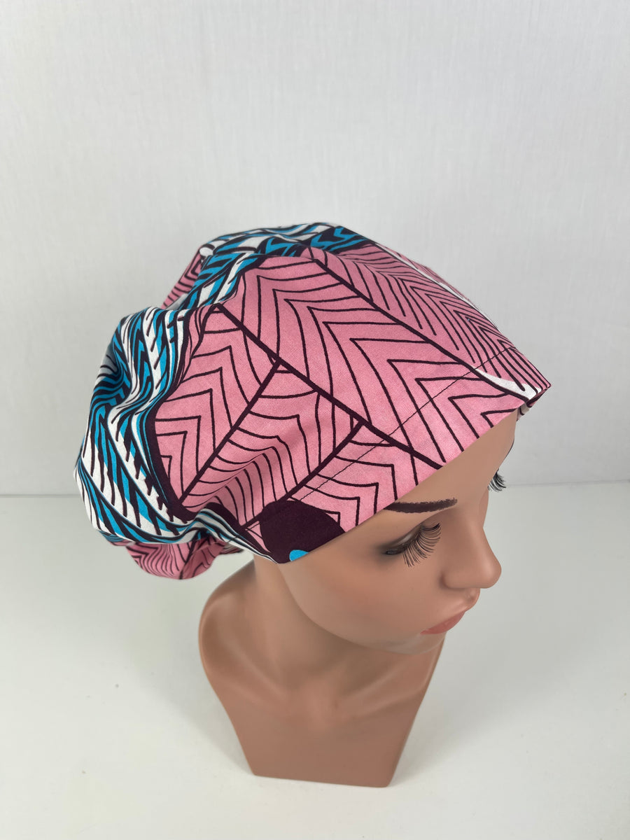 Pink and Blue Euro  Cap