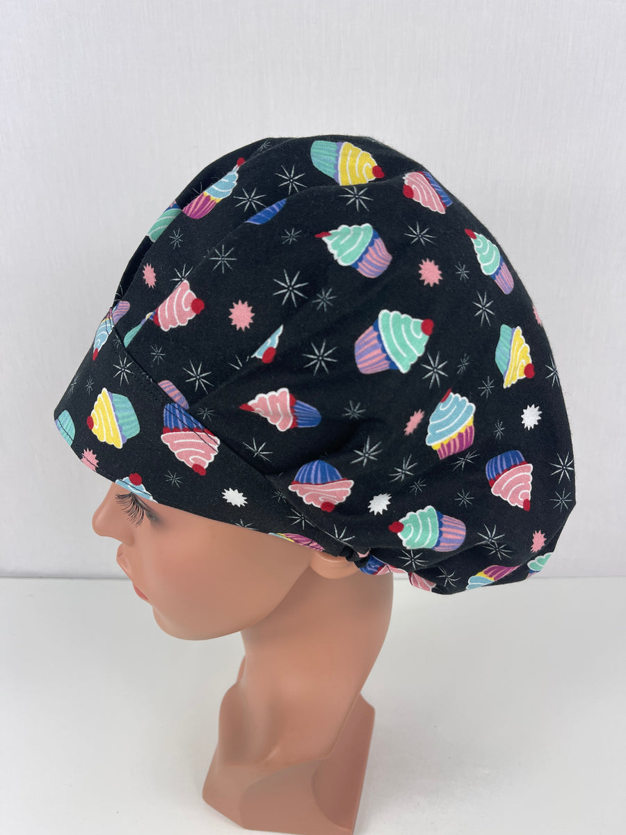 Cupcakes Bouffant Scrub Hat