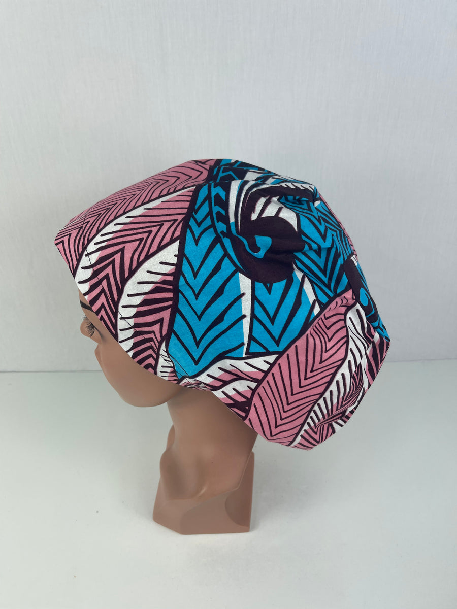 Pink and Blue Euro  Cap