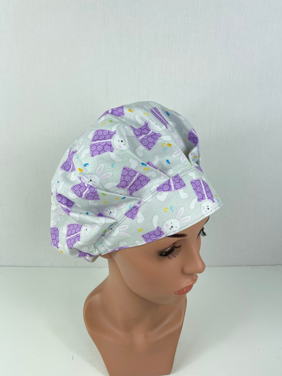 Easter Bunnies Bouffant Scrub Hat