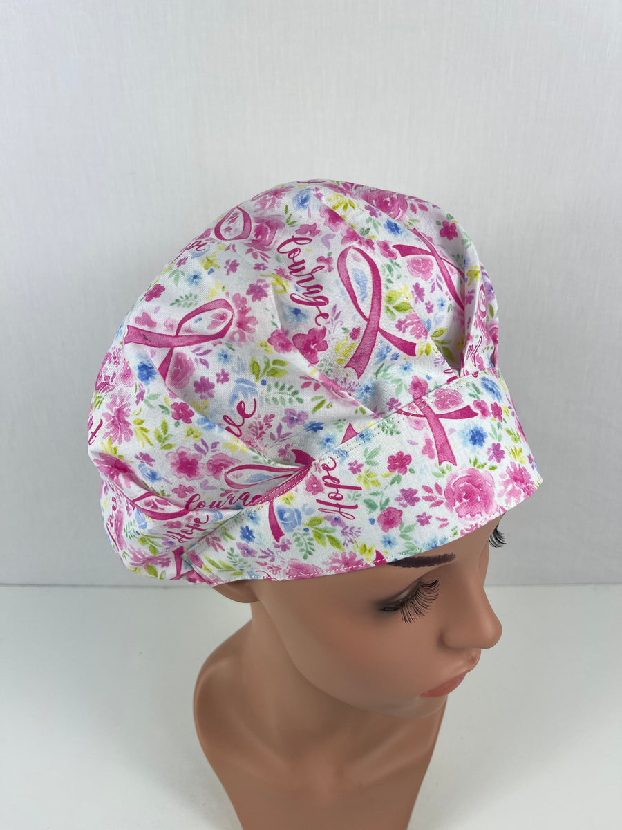 Breast Cancer Awareness Bouffant Hat