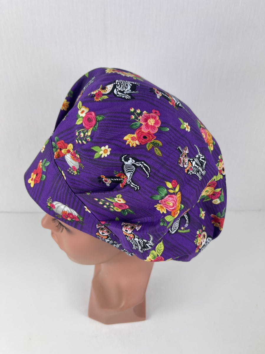 Sugar Skull Favorite Animal Bouffant Hat
