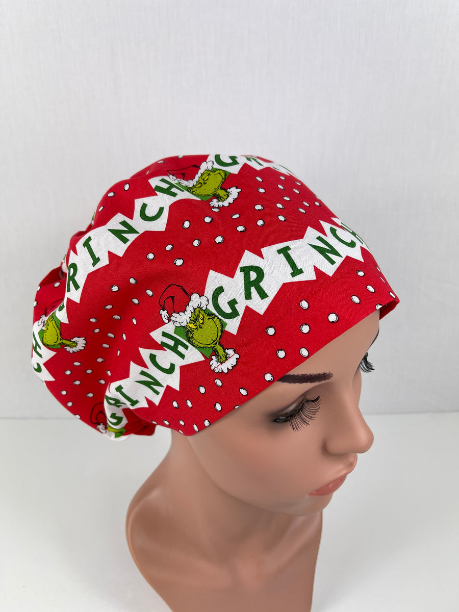 Christmas Grinch Red Euro Cap