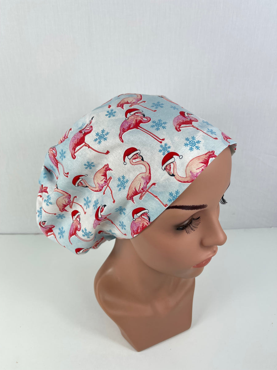 Christmas Flamingos Euro Cap