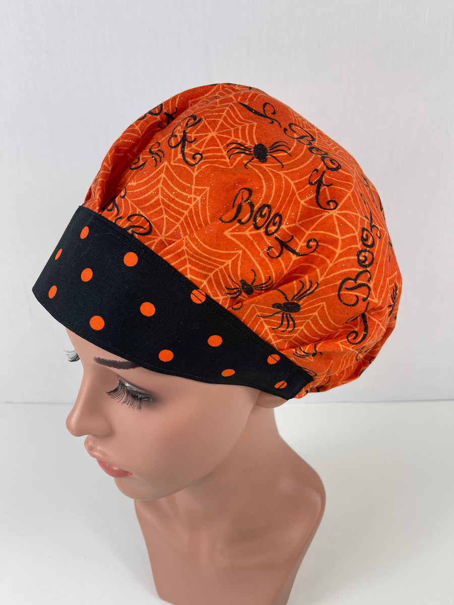 Boo Halloween Bouffant Hat