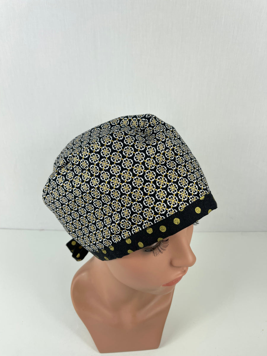 Gold and Black Pixie Cap