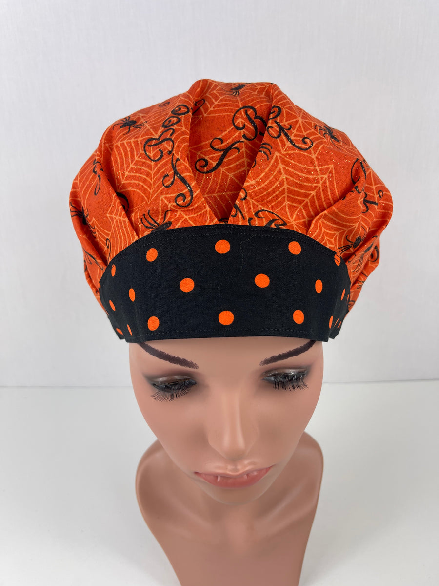 Boo Halloween Bouffant Hat