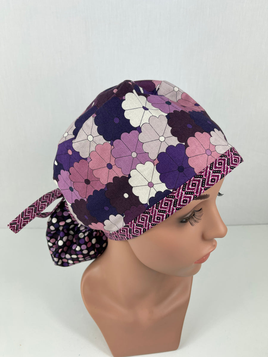 Floral Patterns Ponytail Hat