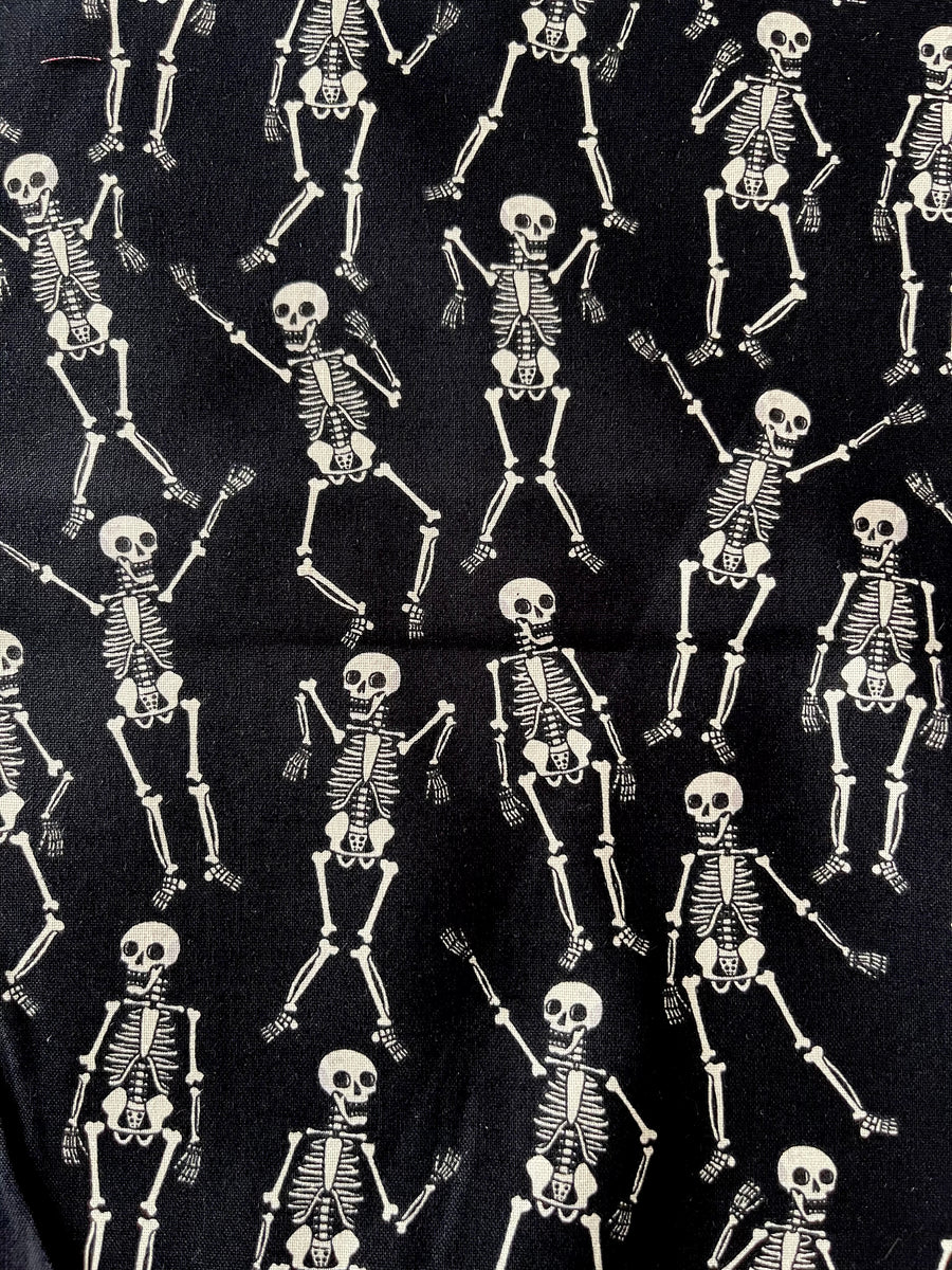 Skeletons on Black Halloween