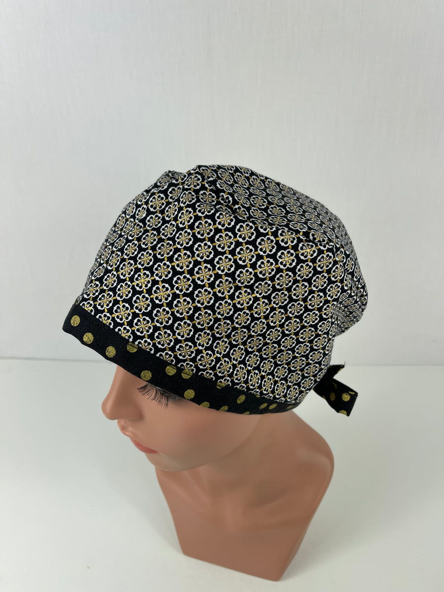 Gold and Black Pixie Cap