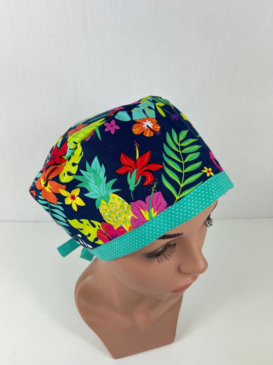 Flamingo on Blue Pixie Cap