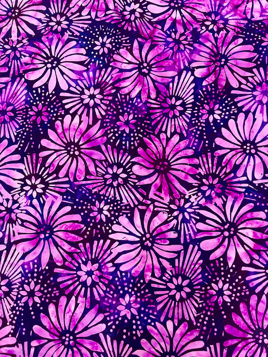 Purple Floral Batik