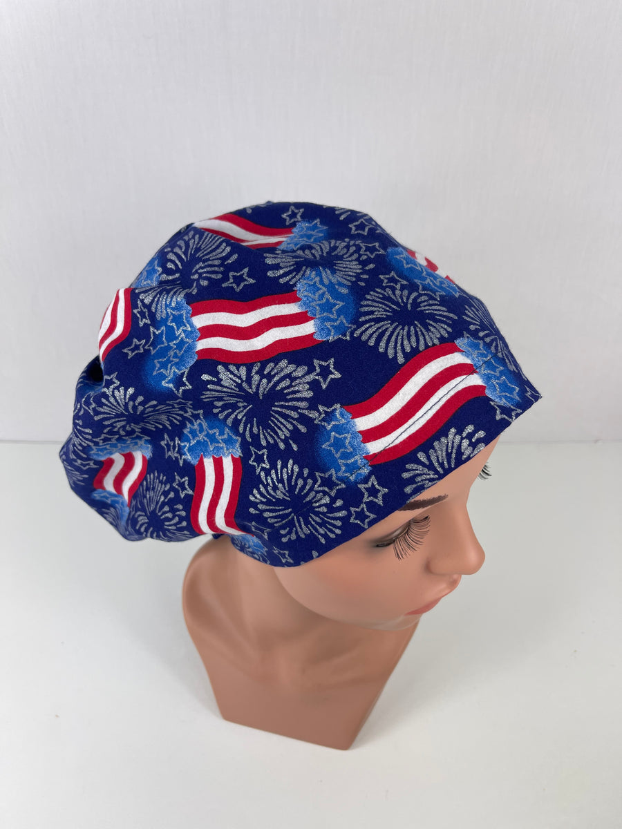 Fireworks Patriotic Euro Cap