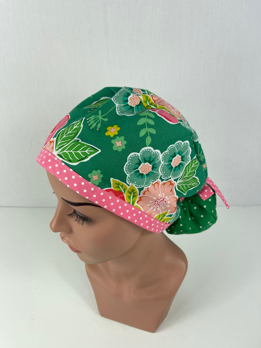 Floral Ponytail Hat