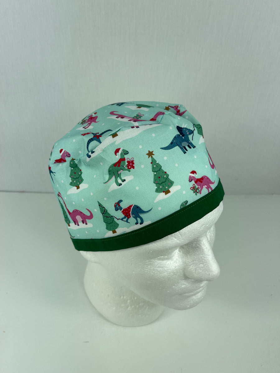 Christmas Dinosaur Skull Cap