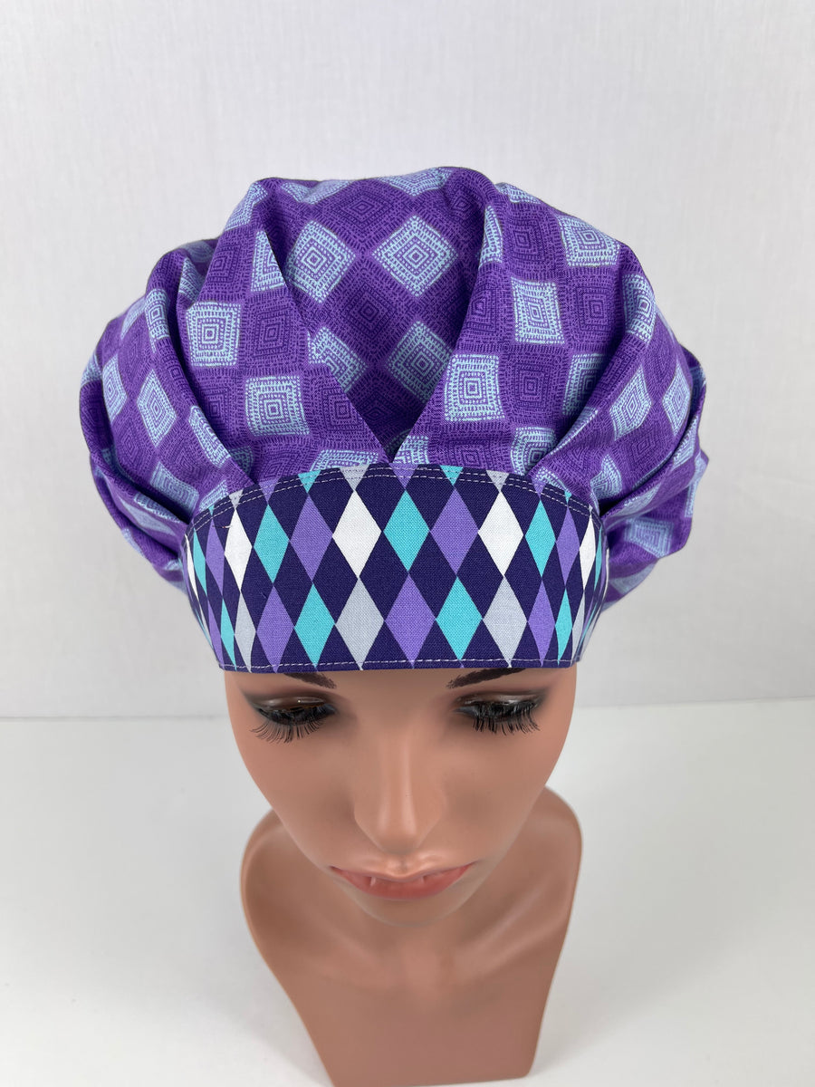 Purple Bouffant Hat