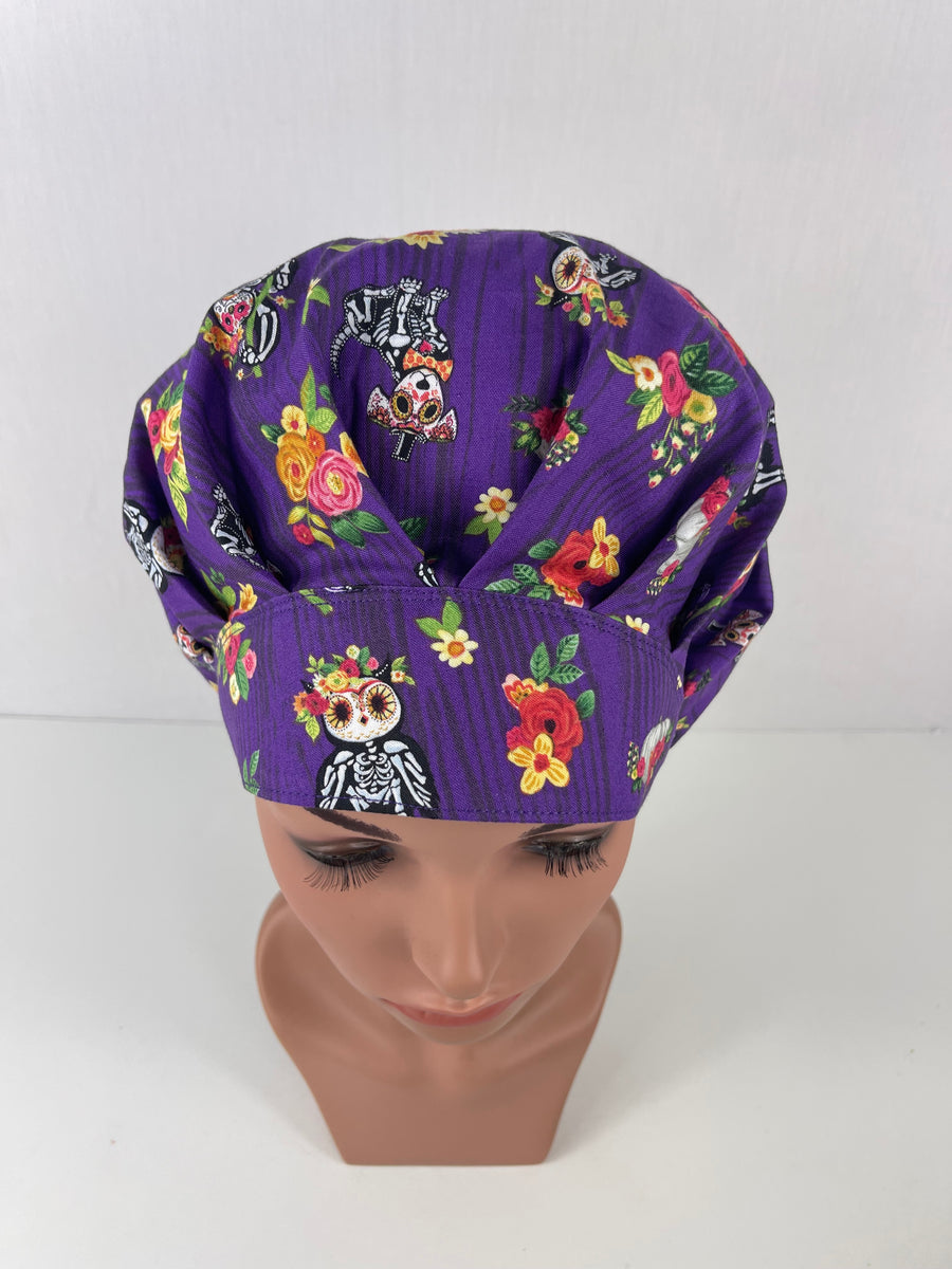 Sugar Skull Favorite Animal Bouffant Hat