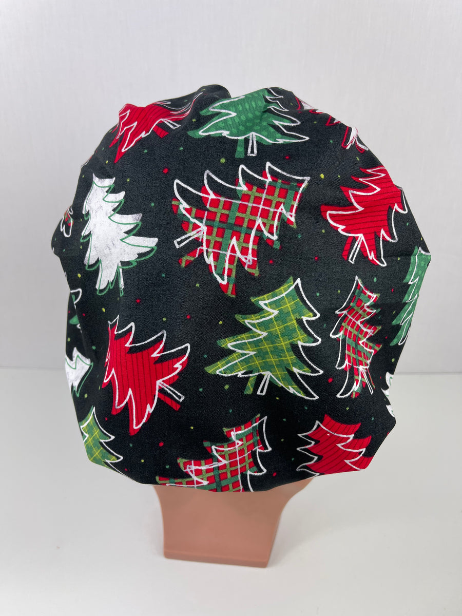 Christmas Trees Bouffant Scrub Hat
