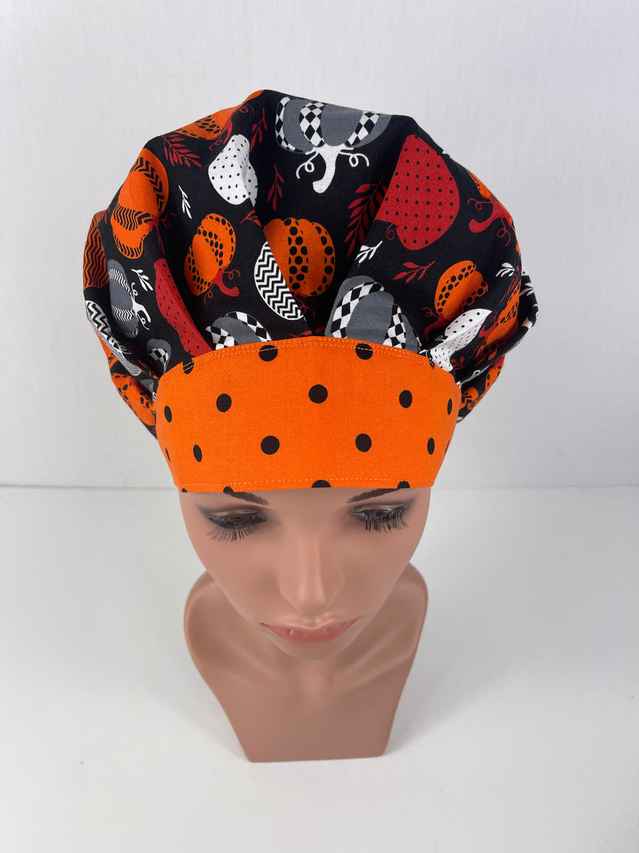 Pumpkins Bouffant Hat