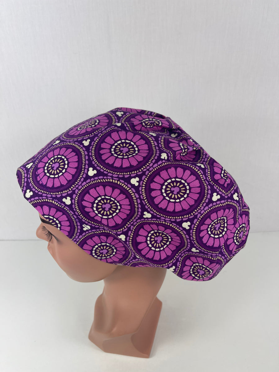 Purple Circles Euro Cap