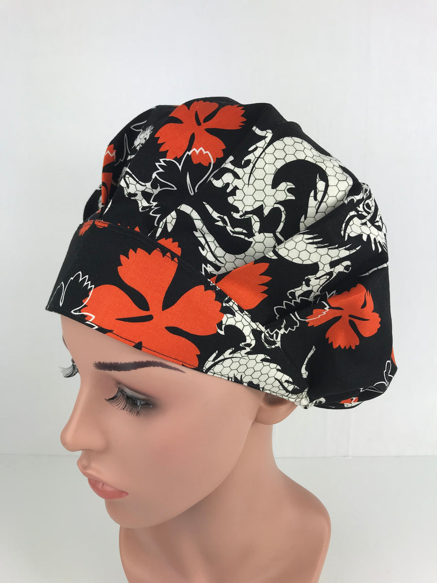 Dragons Bouffant Scrub Hat